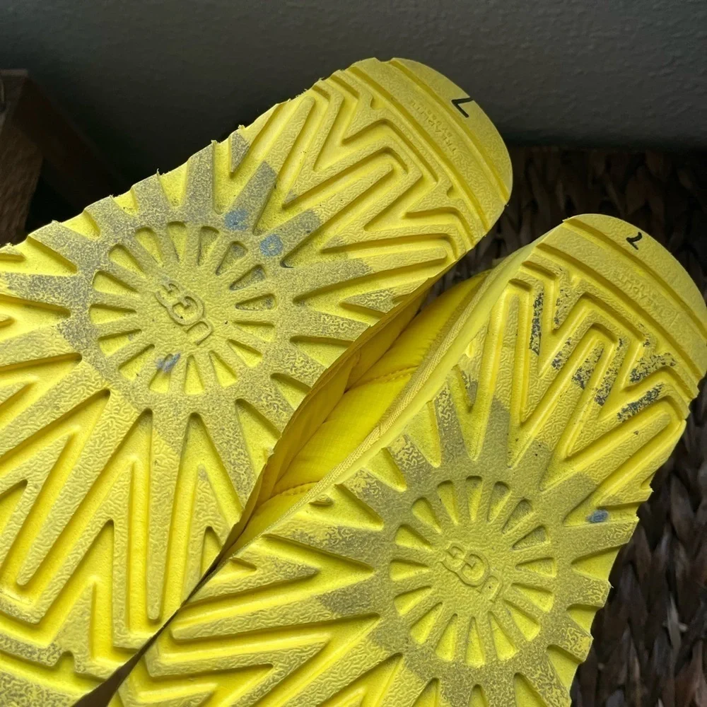 UGG Tasman LTA Women’s 3M Insulated UGGpure Slippers In Canary Yellow Size 7